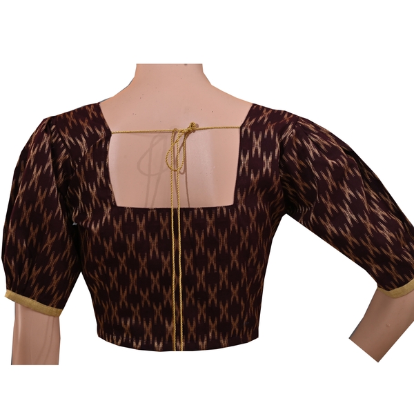 Stitched Brocade Saree Blouse - image 2