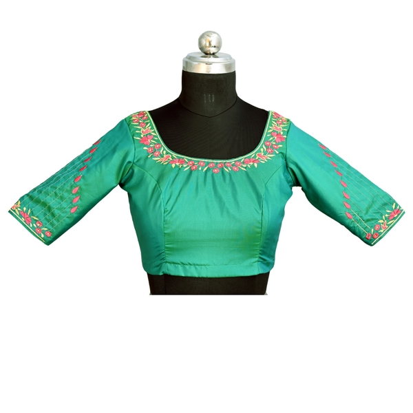 Designer Embroidery Saree Blouse thumbnail 1