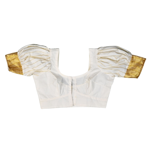Readymade Kerala Kasavu Blouse thumbnail 1