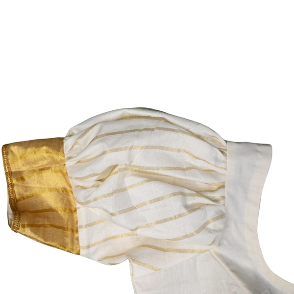 Readymade Kerala Kasavu Blouse thumbnail 4