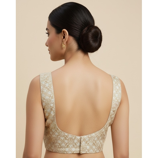 Sleeveless Brocade Blouse thumbnail 2