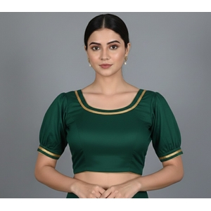 Princess Cut Green  Blouse