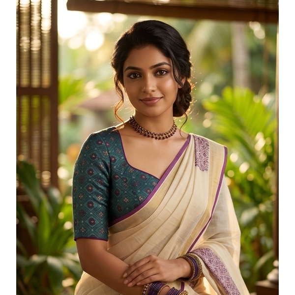 Princess Cut Brocade Blouse thumbnail 1