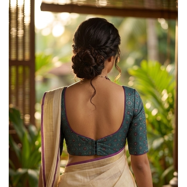 Princess Cut Brocade Blouse thumbnail 2