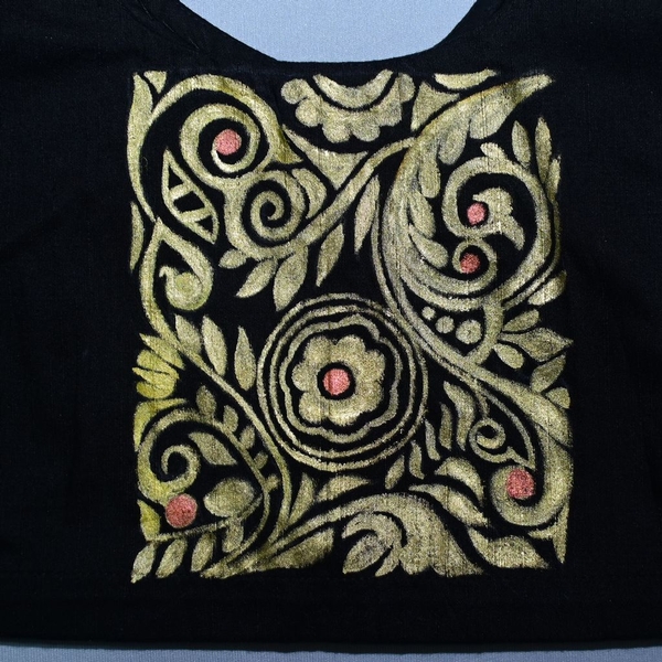 Handpainted Readymade Blouse thumbnail 3