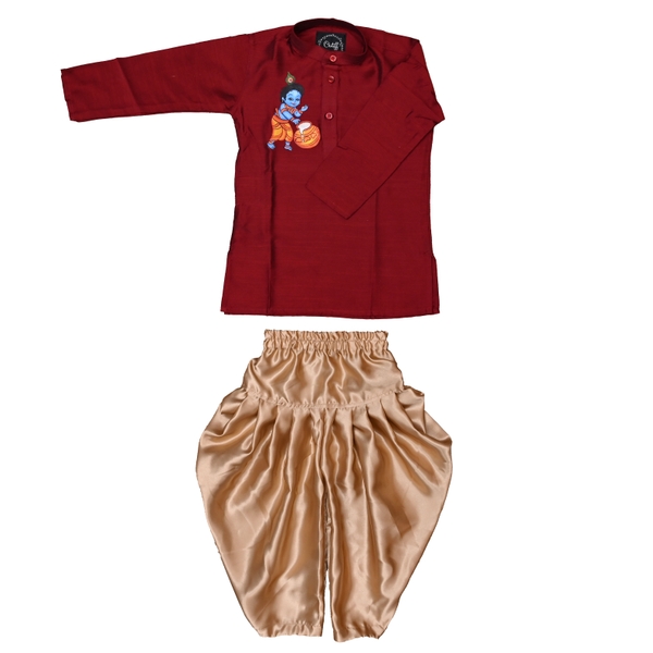 Boys Ethnic Kurta Dhoti Set thumbnail 2