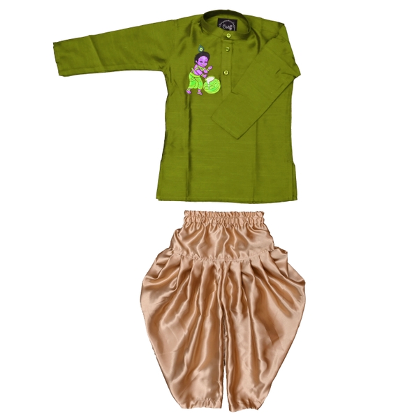 Boys Ethnic Kurta Dhoti Set thumbnail 3