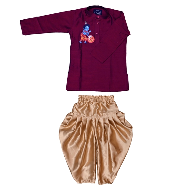 Boys Ethnic Kurta Dhoti Set thumbnail 3