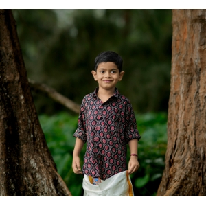 Ajrakh Shirt For Boys