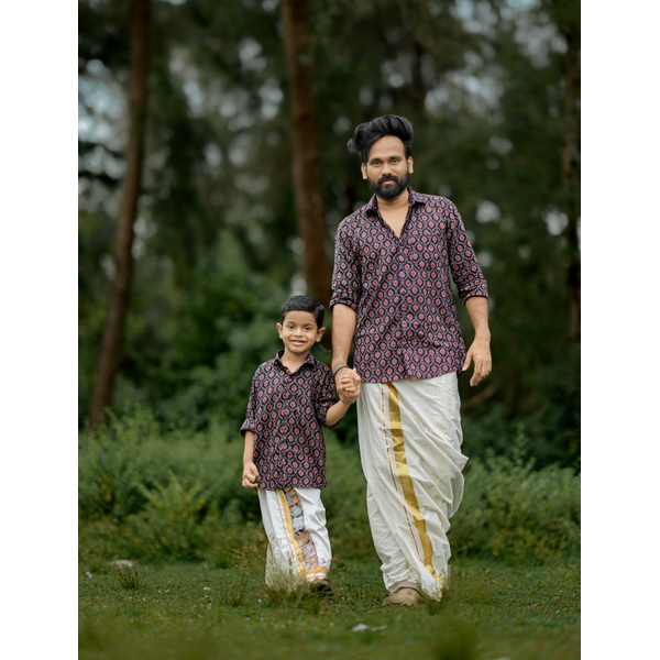 Ajrakh Shirt For Boys thumbnail 4