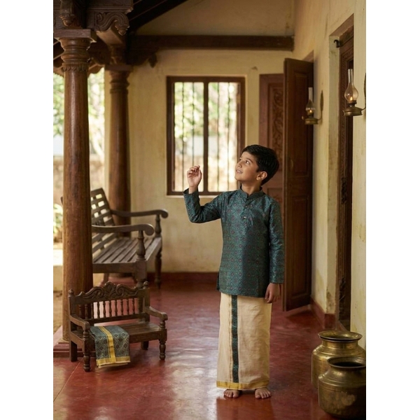 Festive Kurta Dothi Set For Boys thumbnail 2