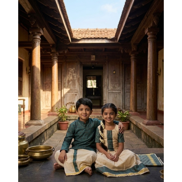 Festive Kurta Dothi Set For Boys thumbnail 5