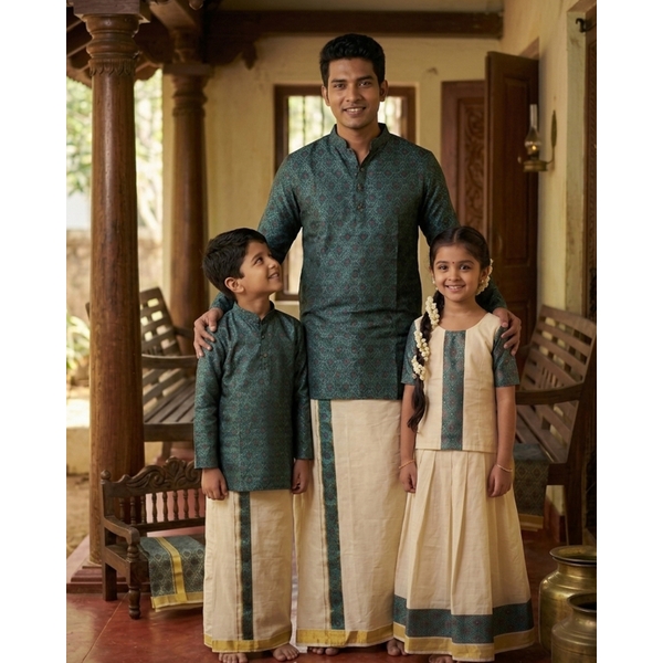 Festive Kurta Dothi Set For Boys - image 4