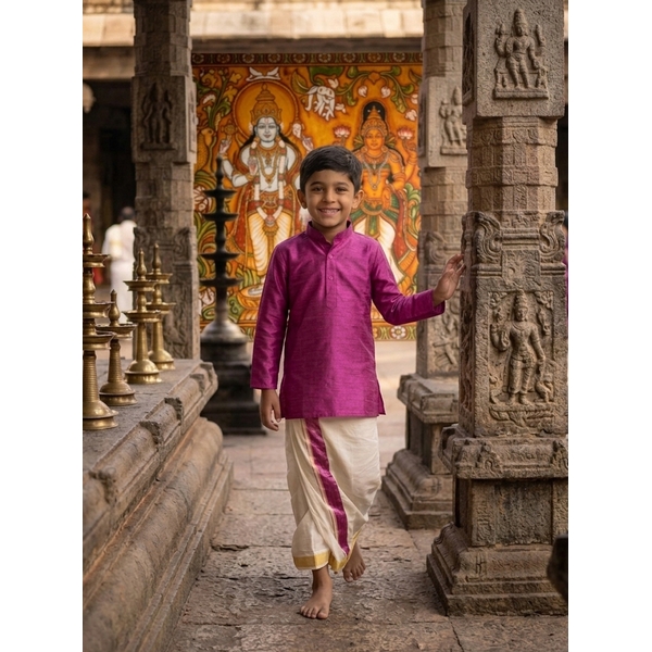Festive Kurta Dothi Set For Boys