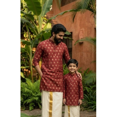 Cotton Khari Printed Festive Kurta For Men