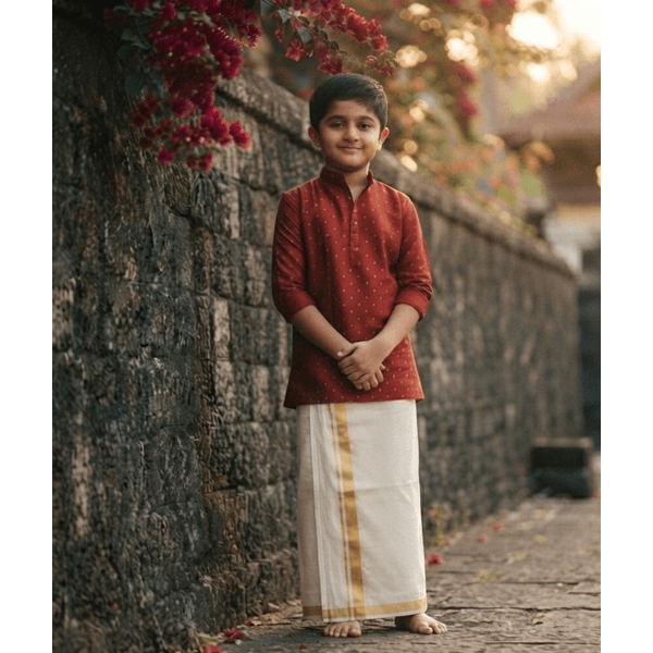 Maroon Kurta For Boys