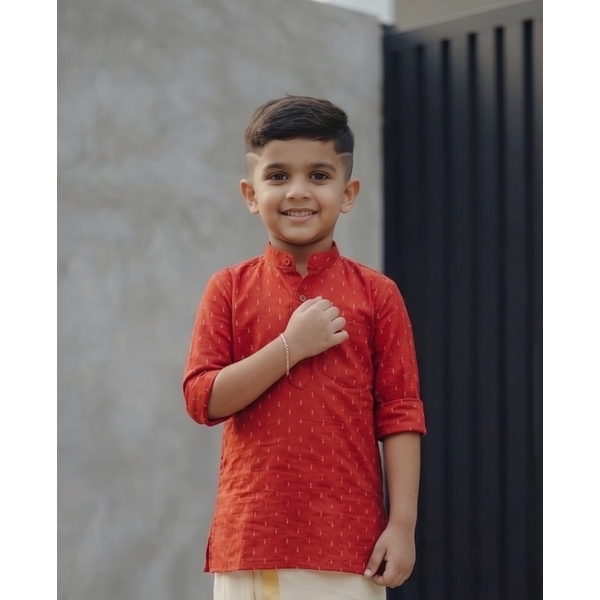 Boys Orange Kurta