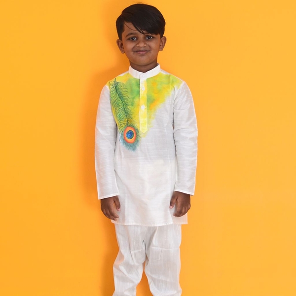 Rangoli Hand Painted Kurta thumbnail 1