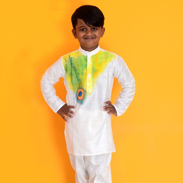 Rangoli Hand Painted Kurta thumbnail 2