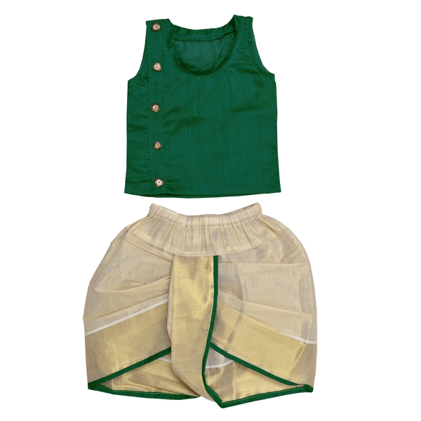 Green Noolkettu Boys Dress thumbnail 2