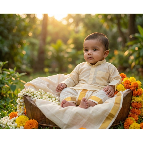 Noolkettu Kurta Panchakacham Set thumbnail 1