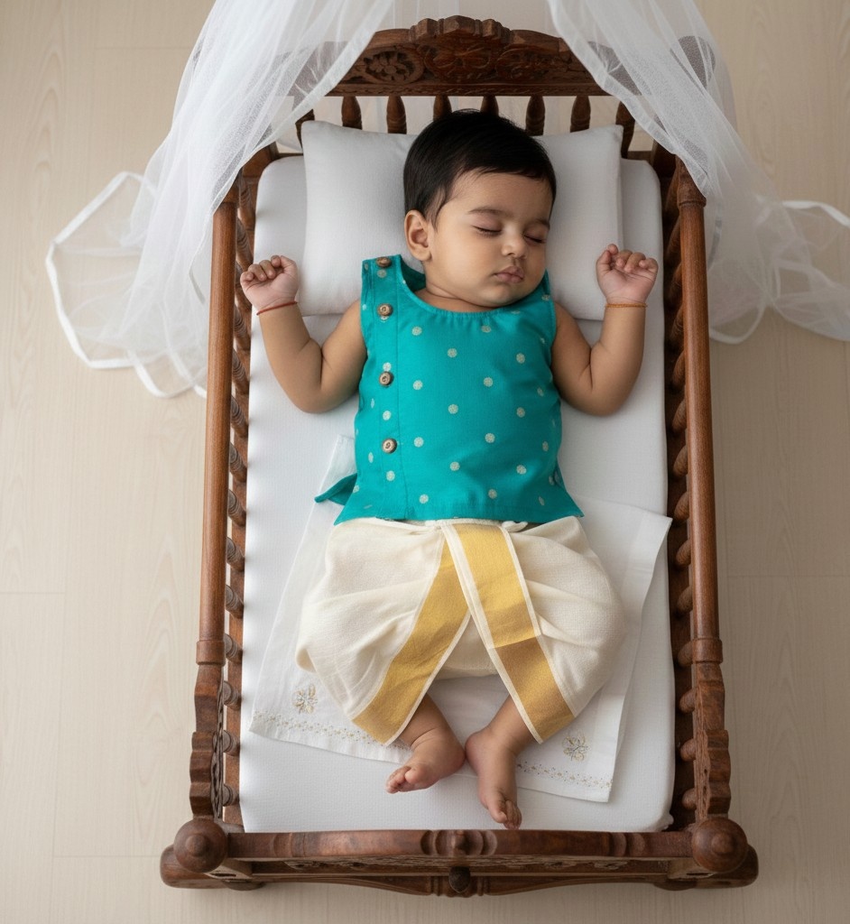 Noolkettu Kasavu Dress