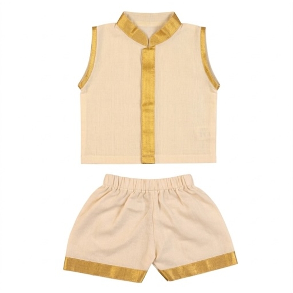Infant Ethnic Kasavu Wear thumbnail 3