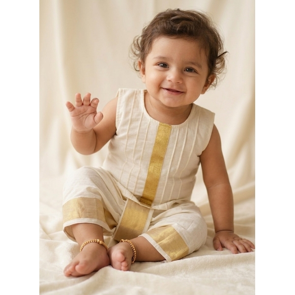 Noolkettu Kasavu Boys Dress