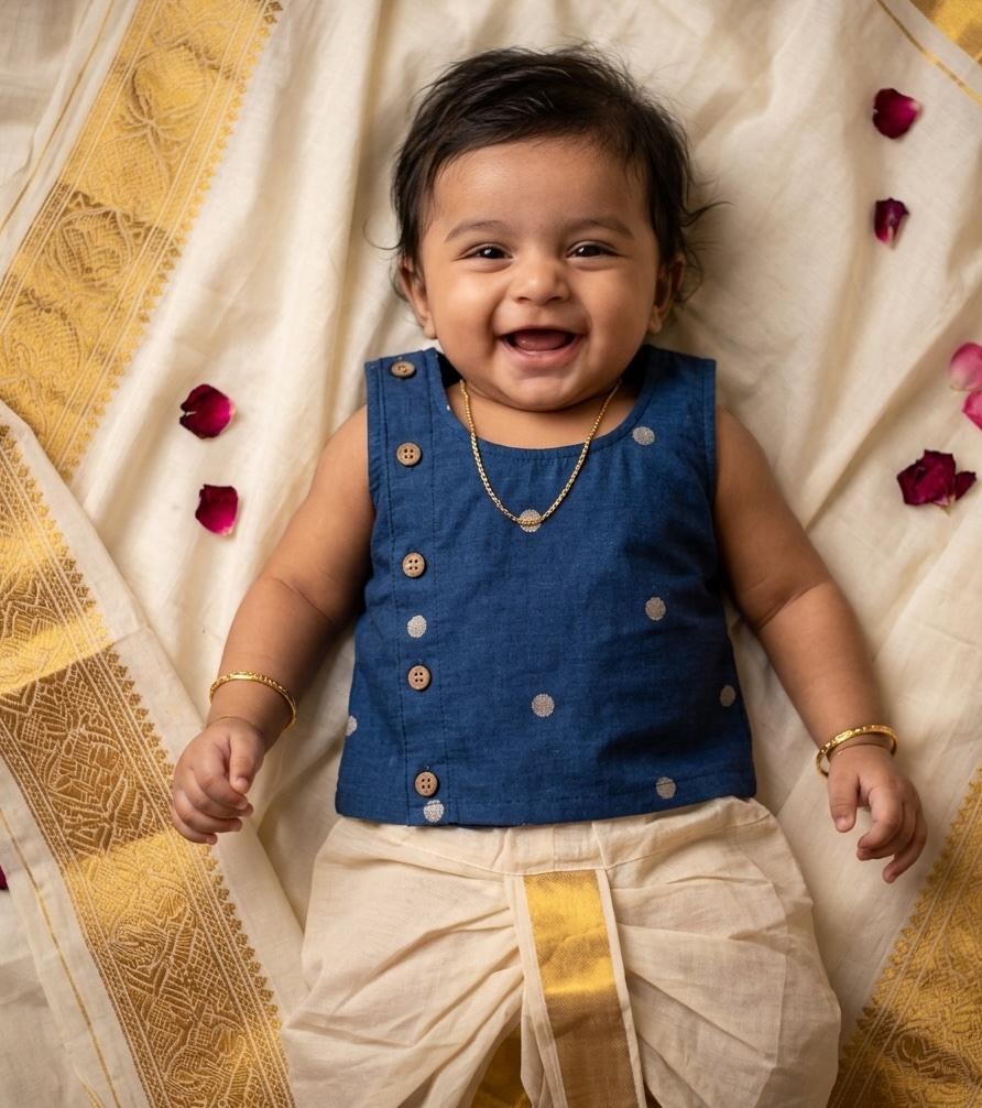 Noolkettu Kasavu Boys Dress
