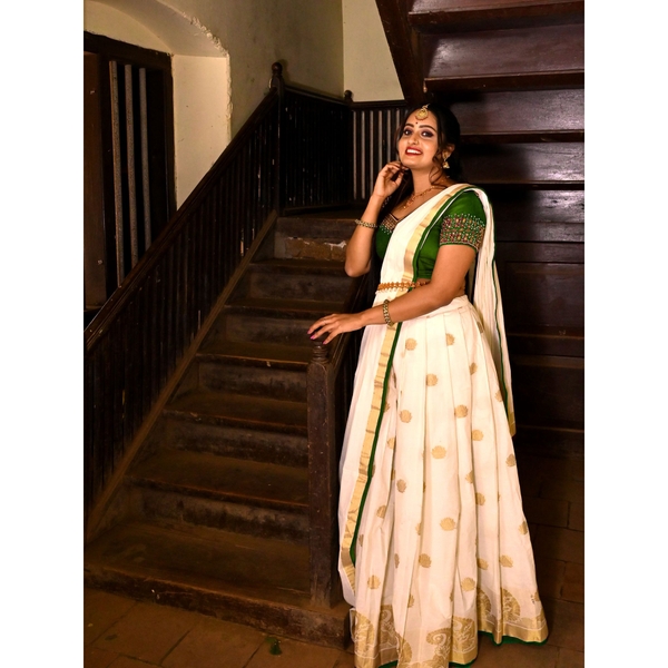 Kasavu Lehenga For Wedding - image 2