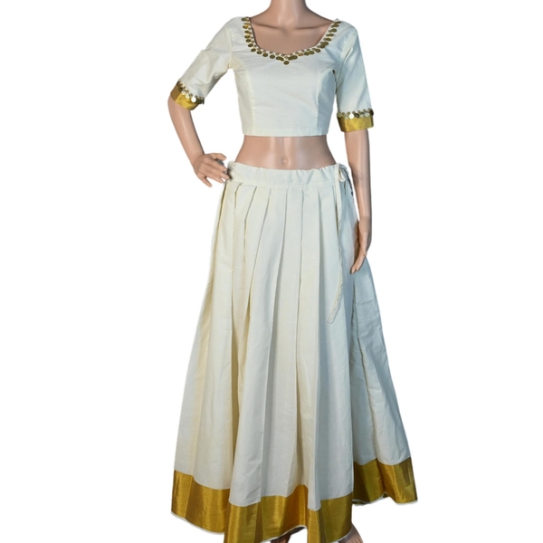 Kasavu Lehenga For Wedding thumbnail 4