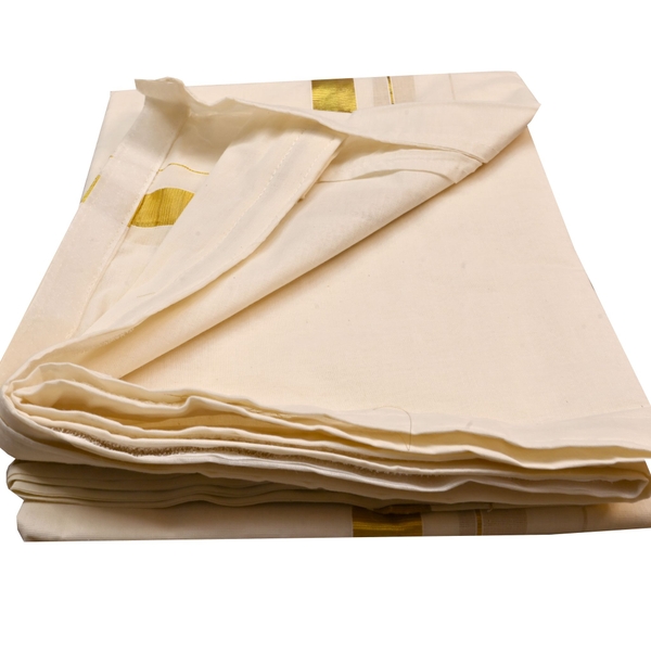 Kasavu Velcro Dhoti - image 3