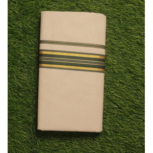 Green and Golden Border Double Dhoti