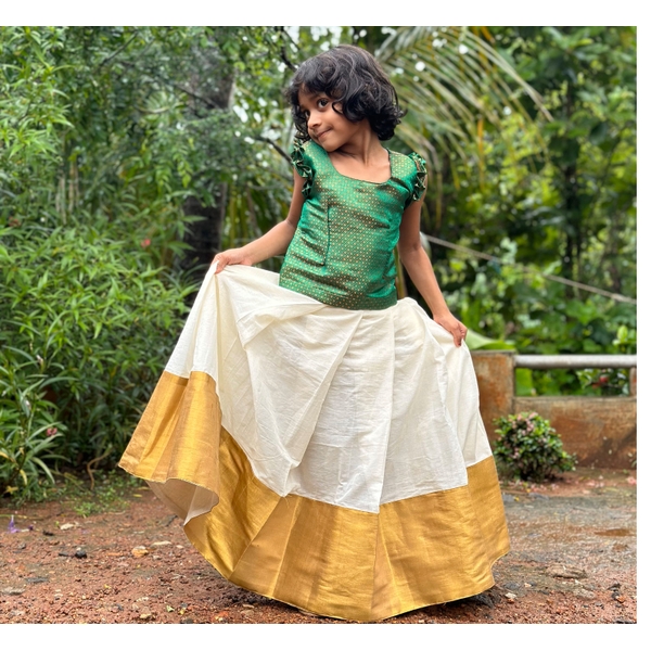 Pattu Pavada And Blouse - image 2
