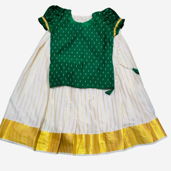 Kasavu Pattu Pavada And Blouse - image 3