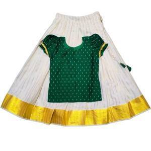 Kasavu Pattu Pavada And Blouse