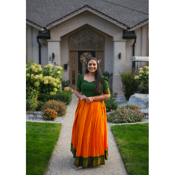 Madurai Sungudi Kattam Festive Skirt Set - image 5