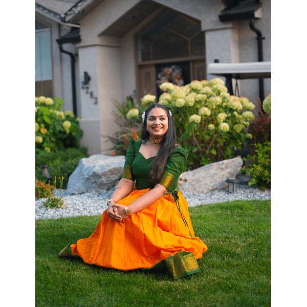 Madurai Sungudi Kattam Festive Skirt Set - image 2