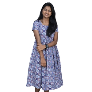 Ajrakh Print Midi Dress