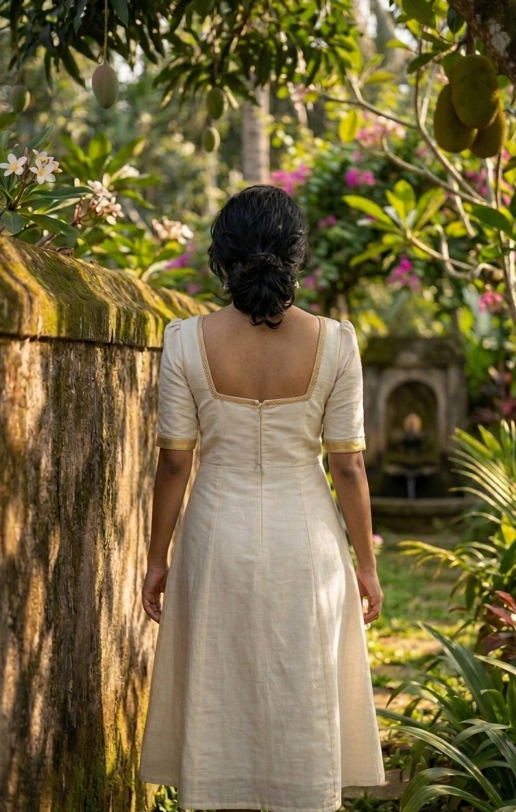 kasavu dress for ladies Cotton de vestir