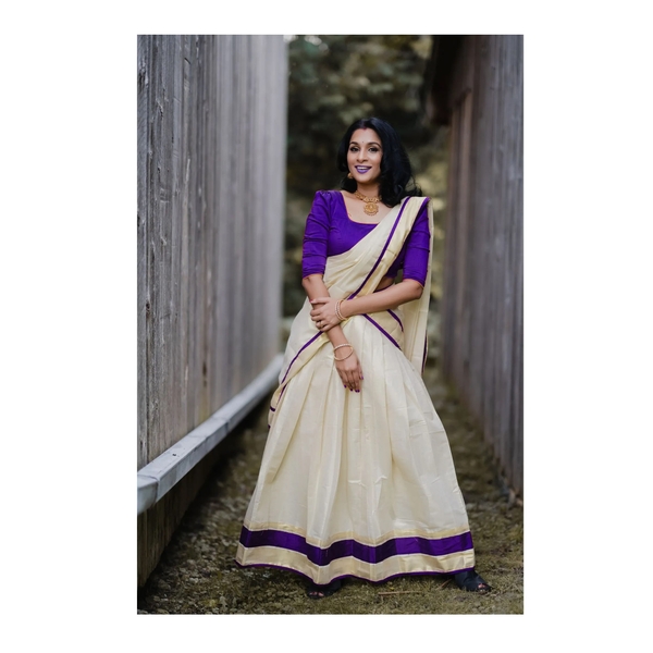 Designer Kasavu Dhavani - image 2
