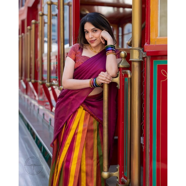 Colour Symphony Half Saree Material - image 1