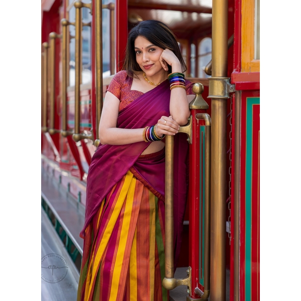 Colour Symphony Half Saree Material - image 5