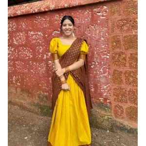 Kanchi Cotton Half Saree Material