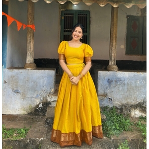 Traditional Kanchi Cotton Pattu Pavadai Pongal Collection