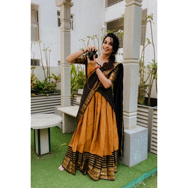 Swarnam Heritage Half Saree Material thumbnail 3