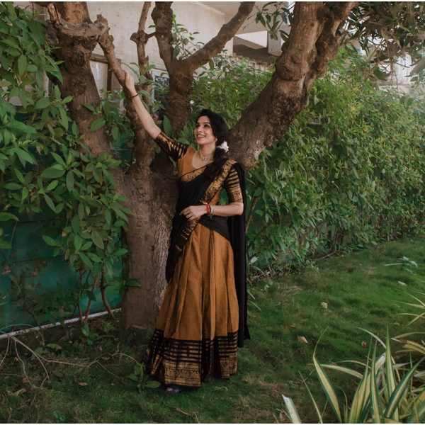 Swarnam Heritage Half Saree Material thumbnail 2