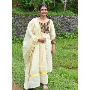 Ready To Wear Kasavu Kurti