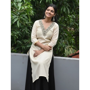 Kasavu Kurti Palazzo Set
