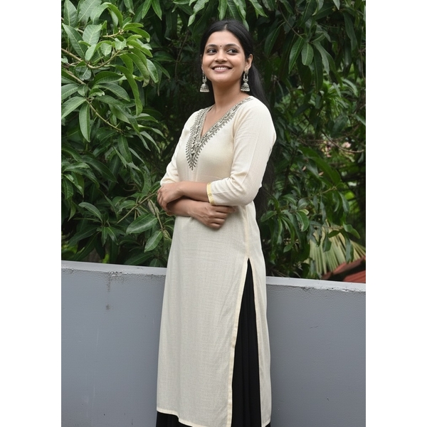 Kasavu Kurti Palazzo Set - image 3